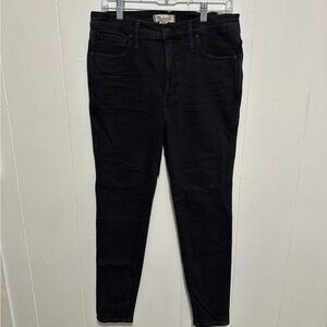 Madewell Black Denim Jeans High Rise Skinny